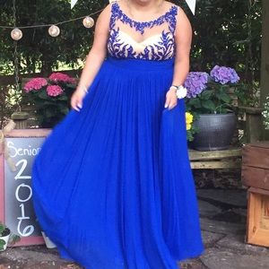 Floor length prom dress